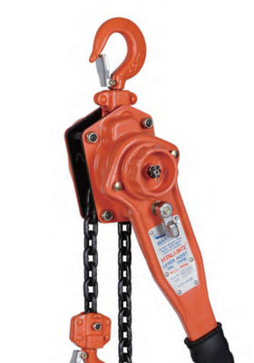 Nylon / Rubber Wheels Steel Block And Tackle Hoists For Lifting And Hoisting