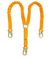EN 361-2002 Fall Protection Safety Harnesses , Twin Access Energy Absorbing Lanyard
